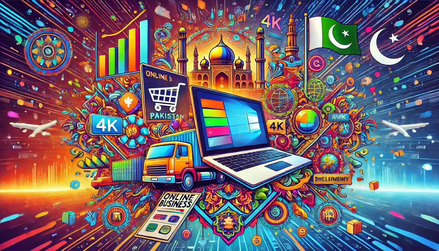 This image is about the Online Business in Pakistan