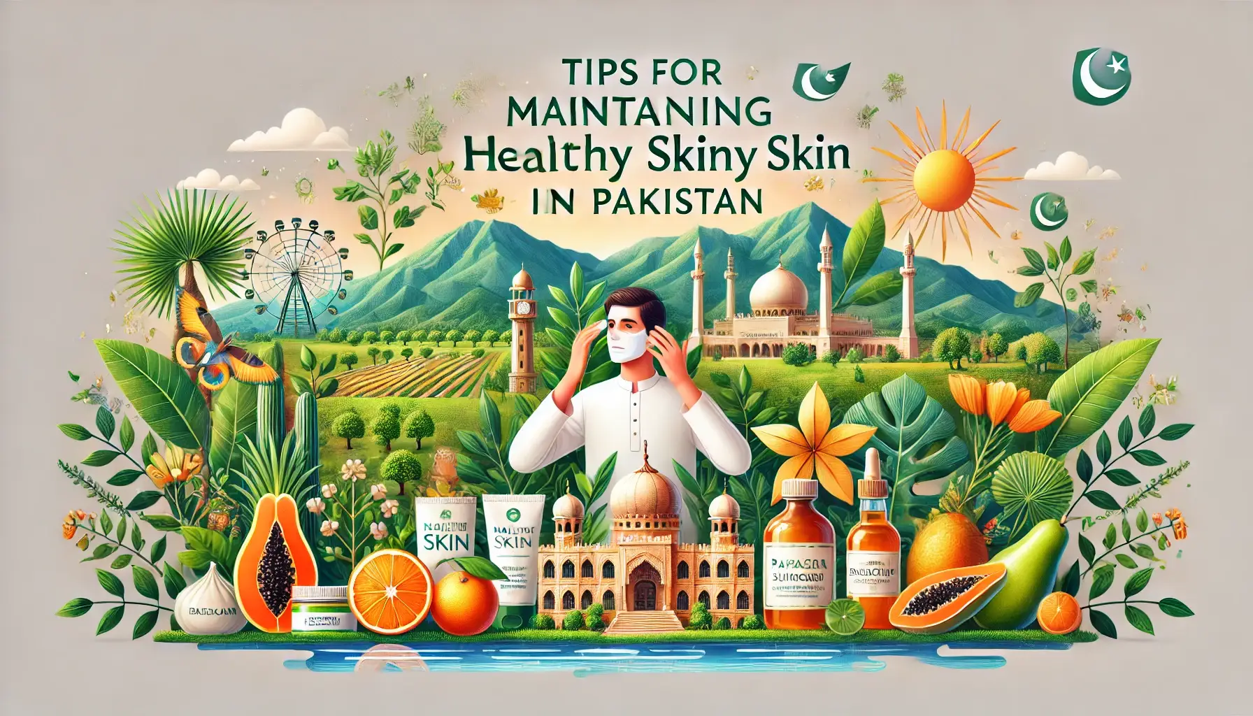 This image is about the Tips for Maintaining Healthy Skin in Pakistan