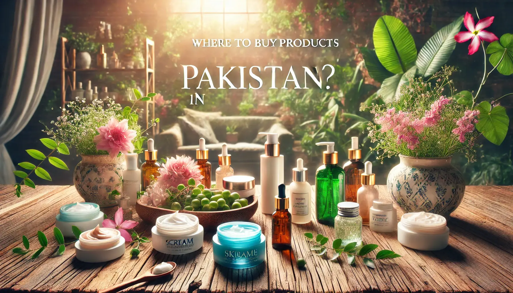 This Image is about the "Where to Buy Skincare Products in Pakistan?"