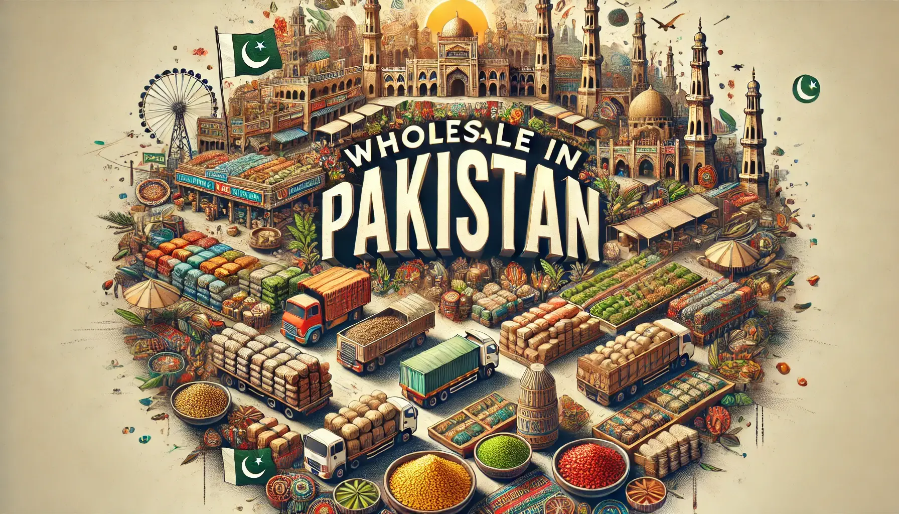 This Image is about the 'Wholesale in Pakistan'