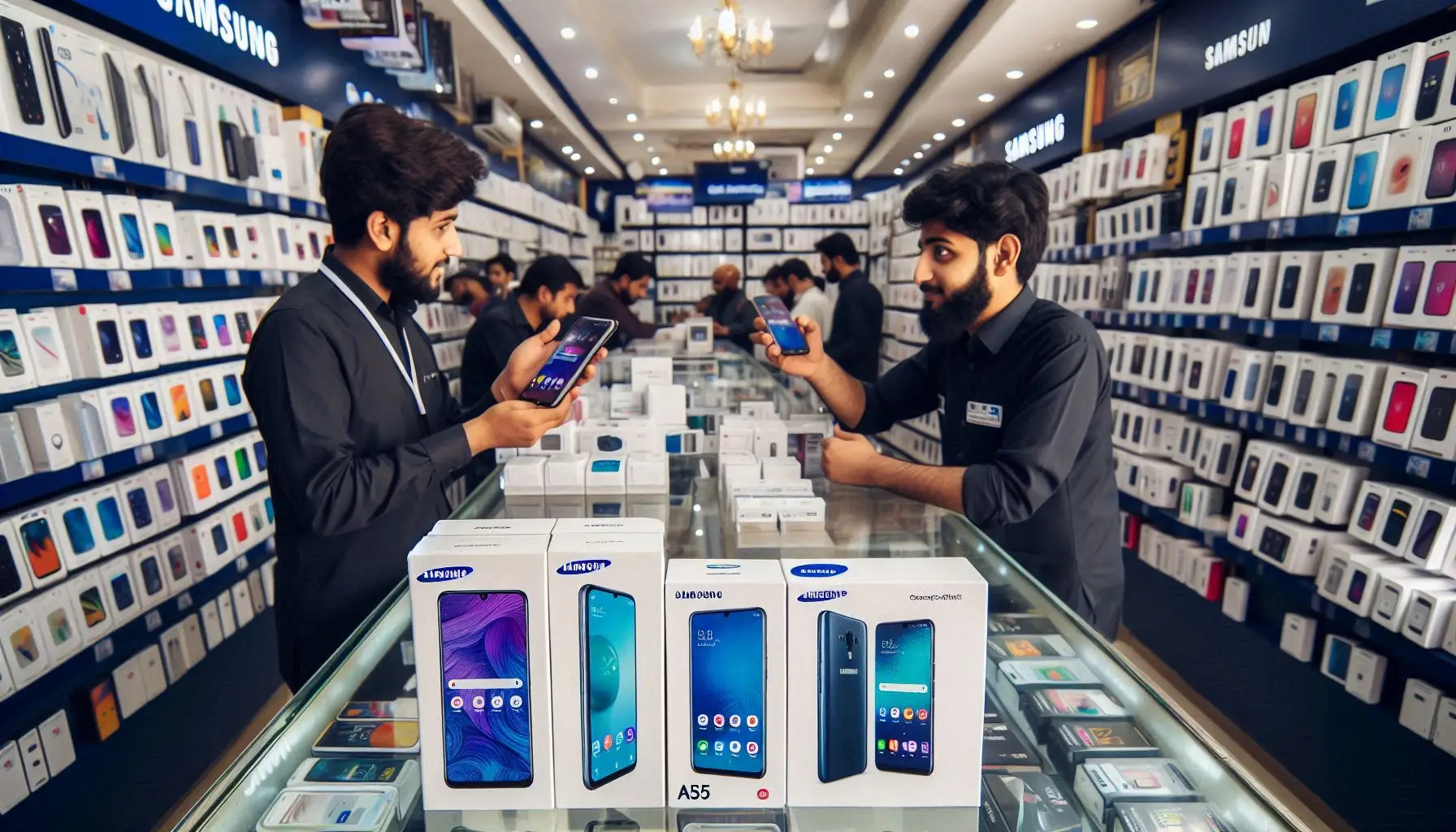 This image is anout the "Where to Buy Samsung A55 in Pakistan?"