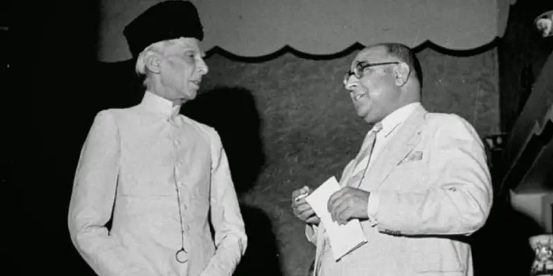 Muhammad Ali Jinnah and Liaquat Ali Khan.