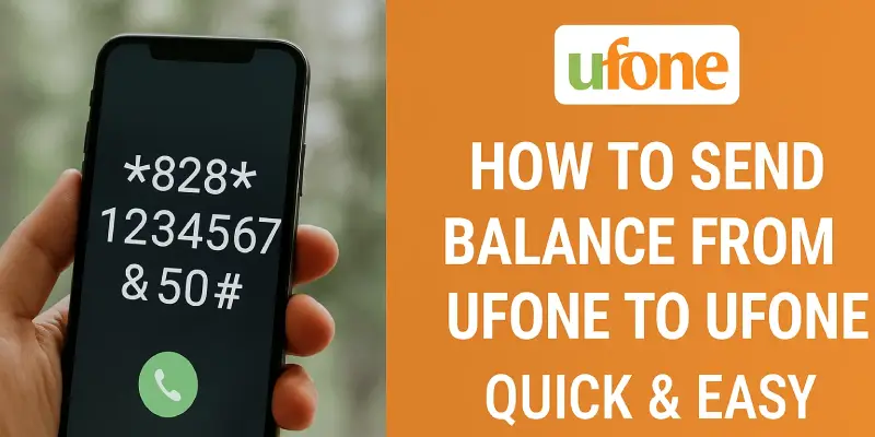 Send Balance from Ufone to Ufone