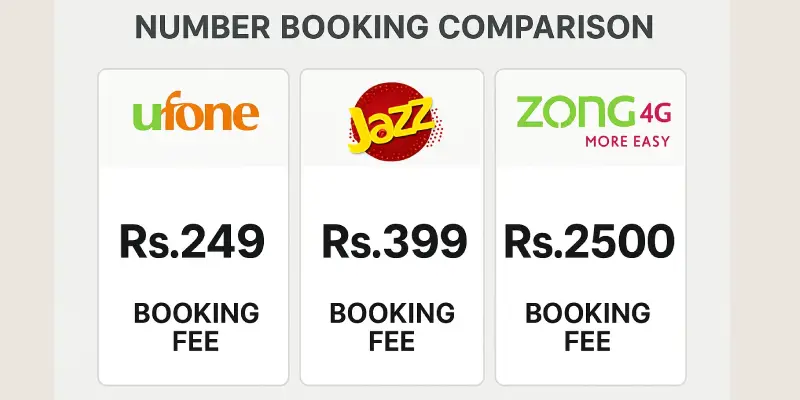 how to book Ufone number.