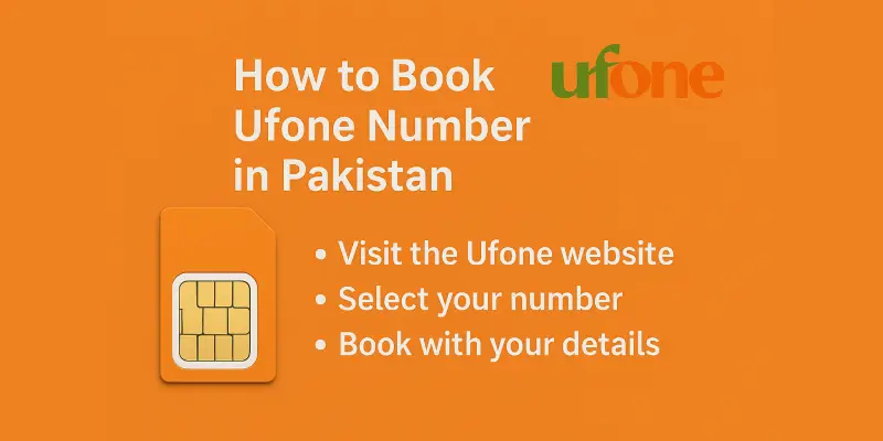 how to book ufone number