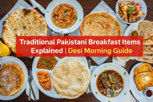 Traditional Pakistani Breakfast Items